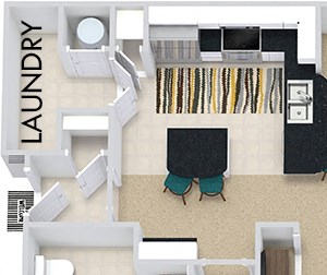 The Berlin 3D The Berlin 3D.2 bedroom apartment. Kitchen with bartop open to living/dining rooms. 2 full bathrooms, double vanity in master. Walk-in closets. Patio/balcony.